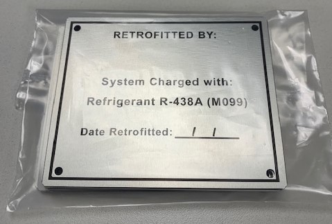 Apply identification plates to retrofitted ECUs